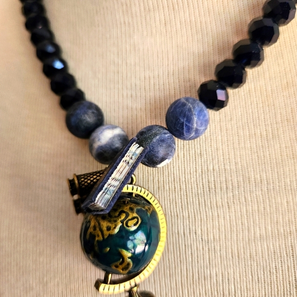 🌏 "See the World" Handcrafted Necklace 🌏 - One of a Kind - Picture 9 of 10